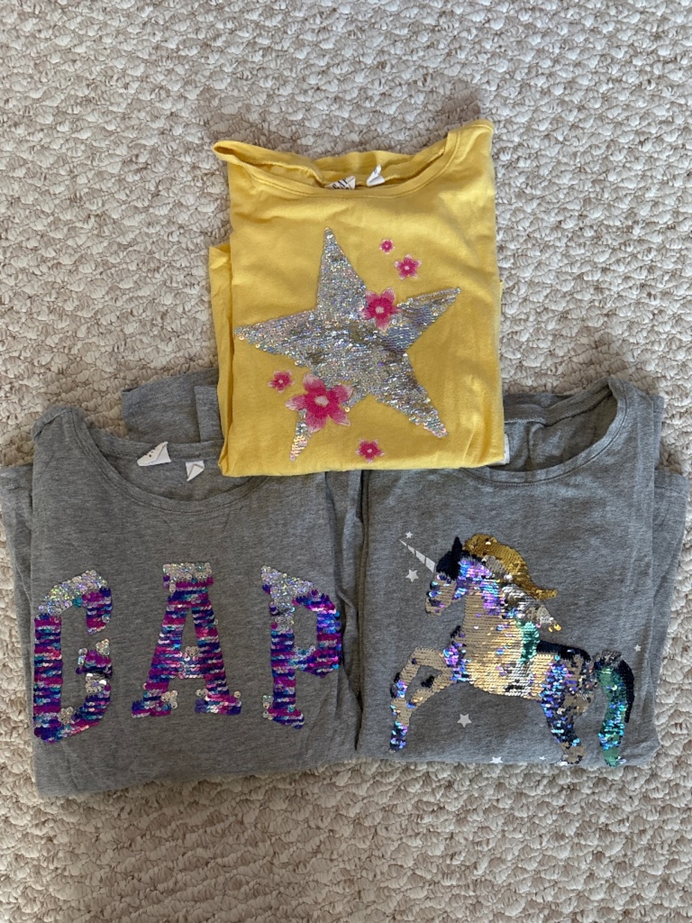 🦄 GAP kids flip sequin tops - girls XXL